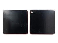 A Pair of Red Lacquer Trays