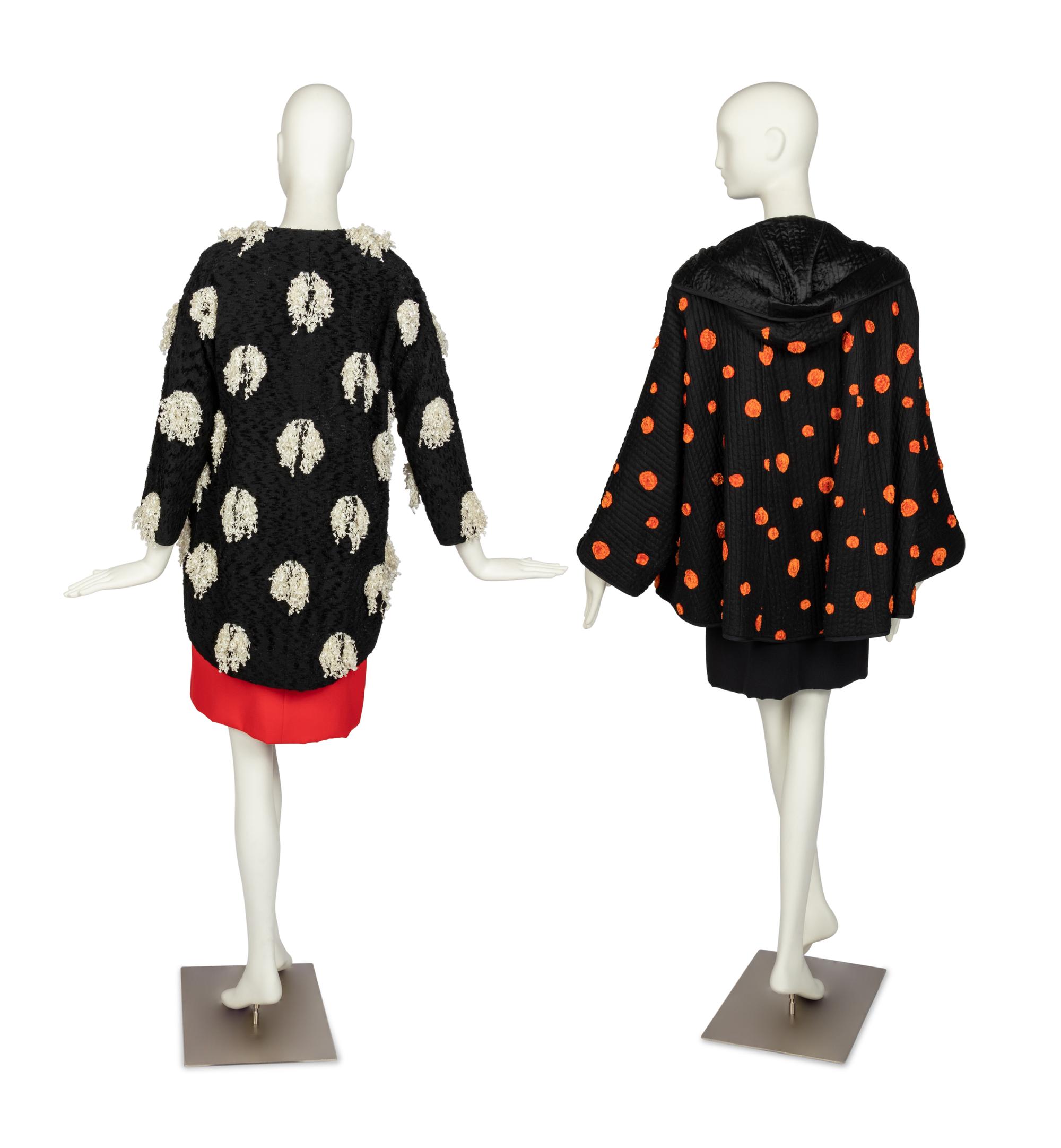 Four Geoffrey Beene Items: Two Coats & Two Dresses, 1990