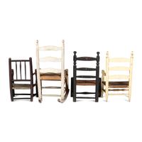 Four Paint Decorated Child's Chairs