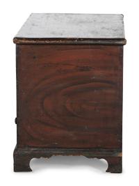 A Chippendale Grain-Painted Pine One-Drawer Blanket Chest
