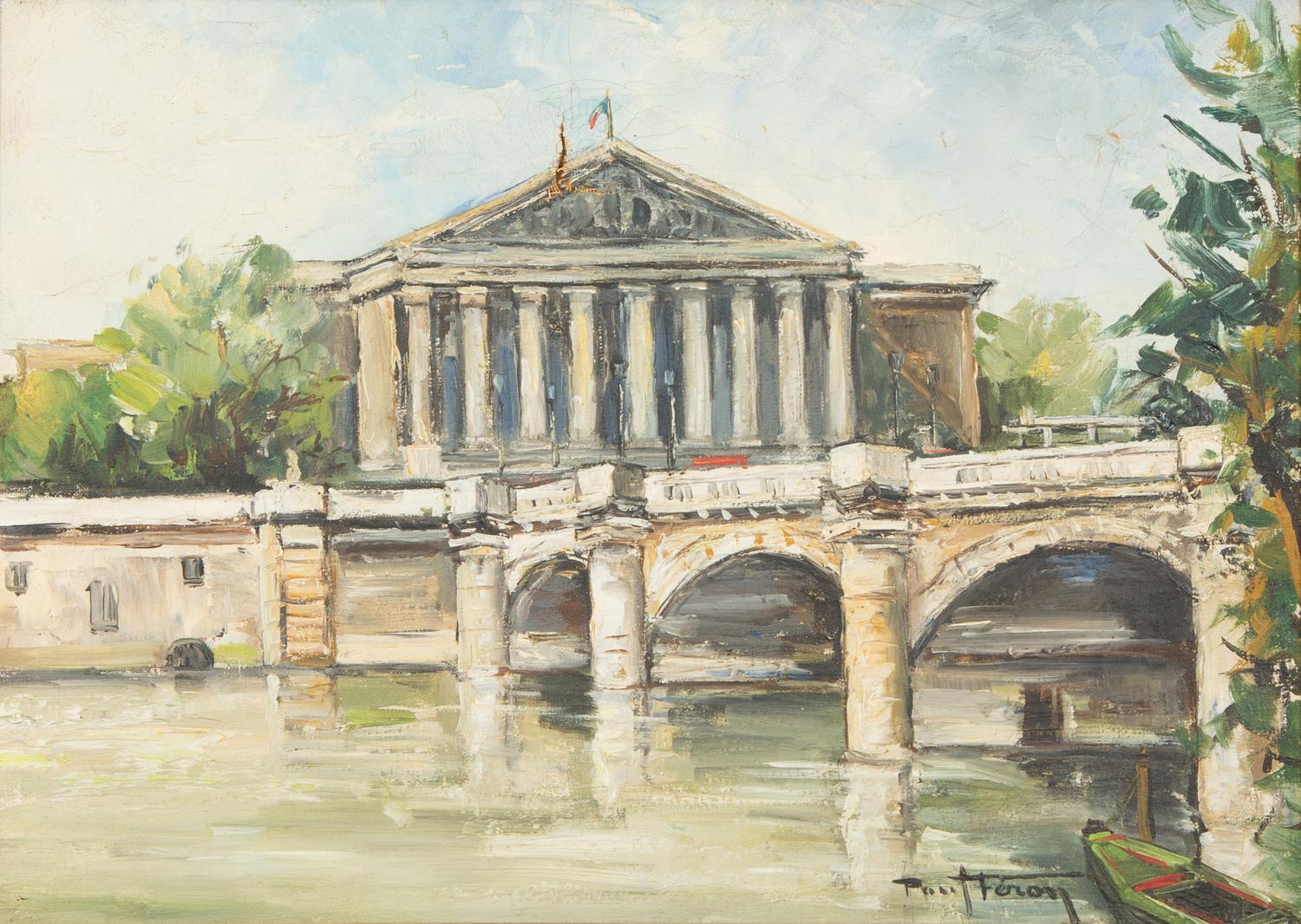Eighteen Parisian Street Scene Paintings