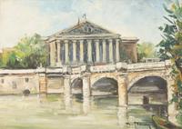 Eighteen Parisian Street Scene Paintings