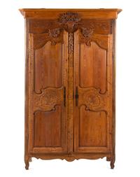 A Continental Pine Armoire