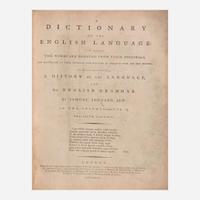[Literature] Johnson, Samuel A Dictionary of the English Language…