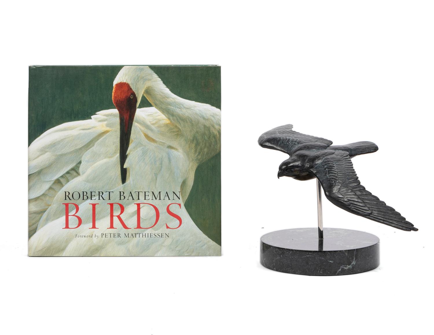 Peregrine in Flight , Proof 1; together with book, Birds: Robert Bateman