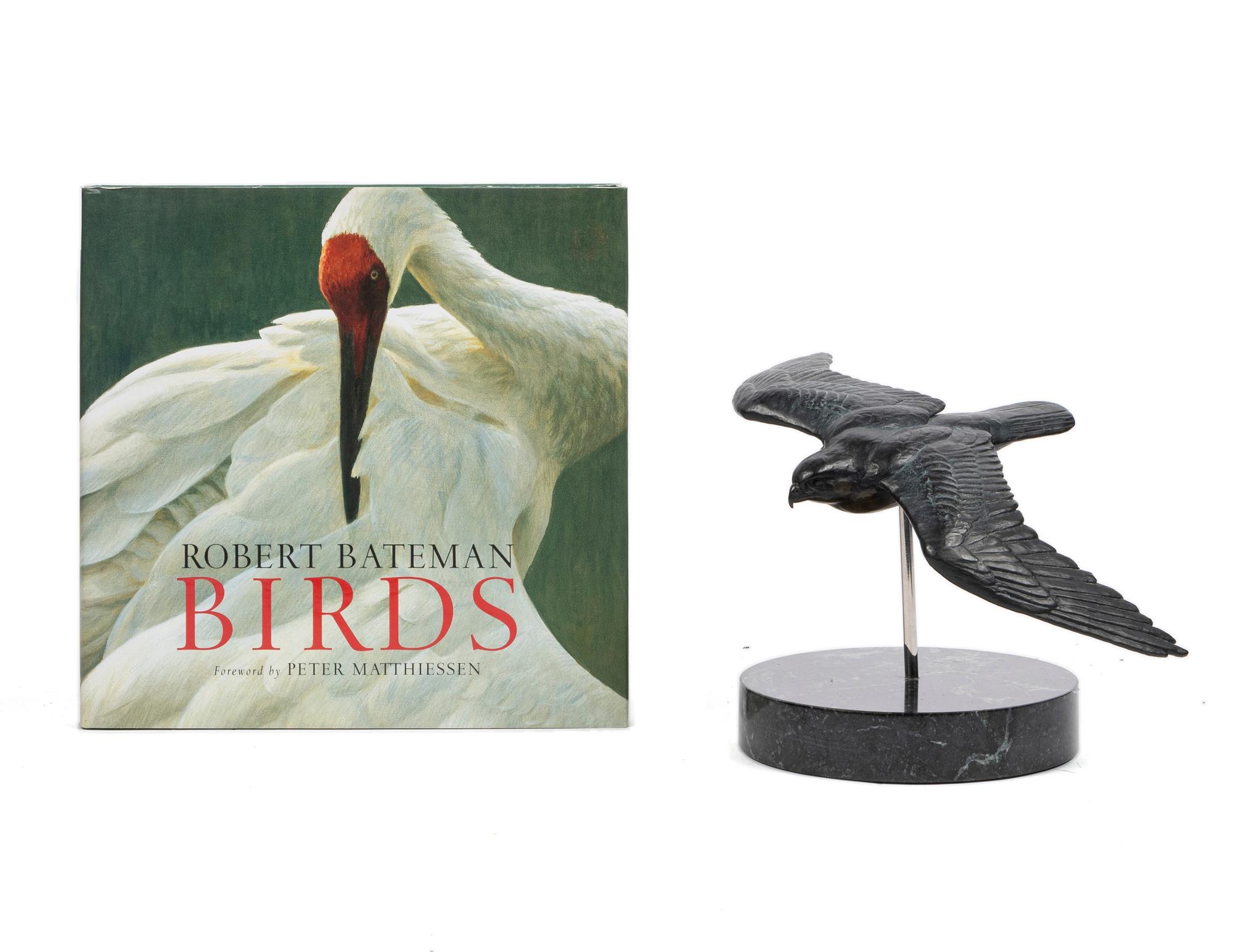 Peregrine in Flight , Proof 1; together with book, Birds: Robert Bateman