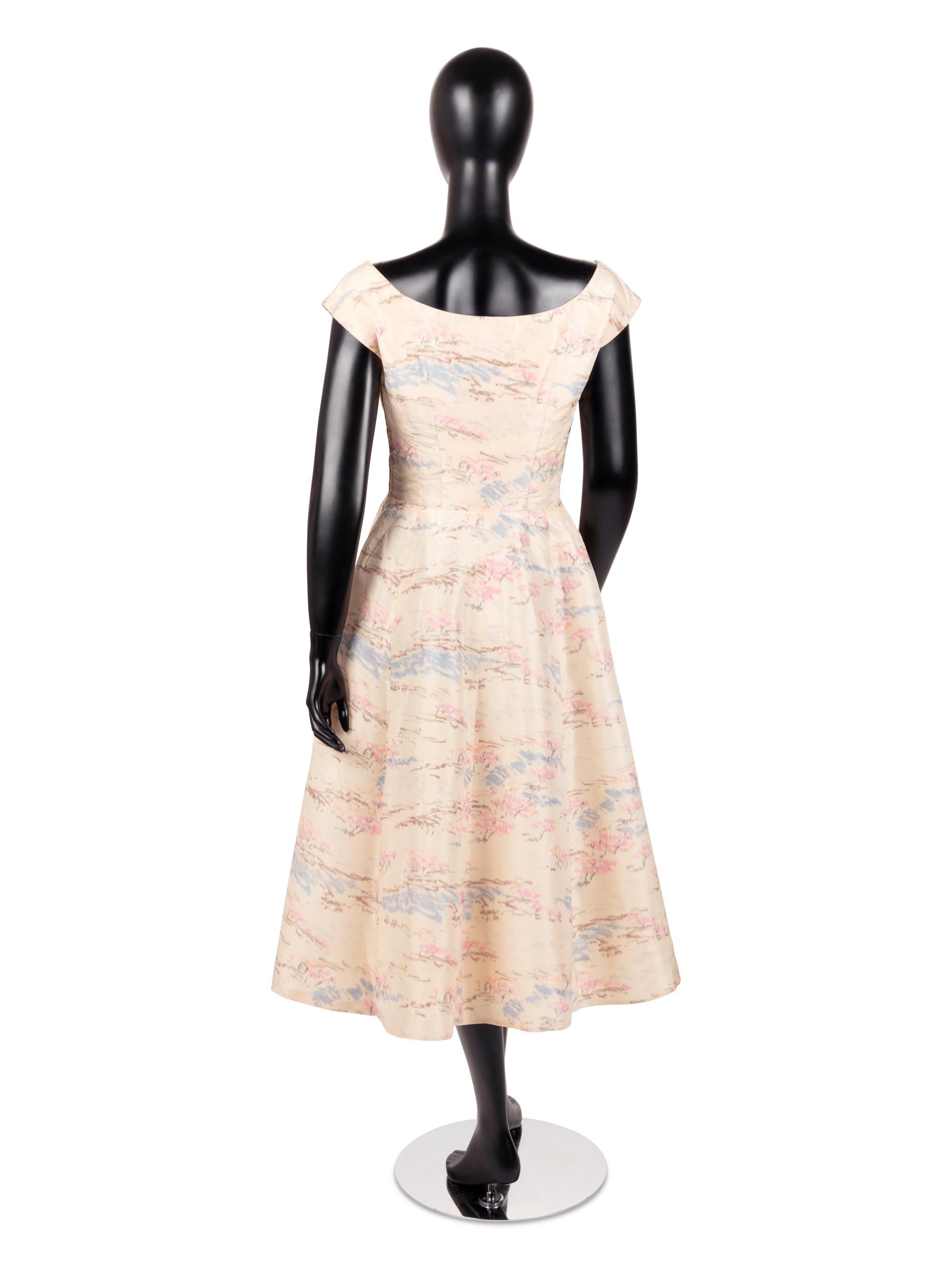 Balenciaga Haute Couture Taffeta Dress, 1955