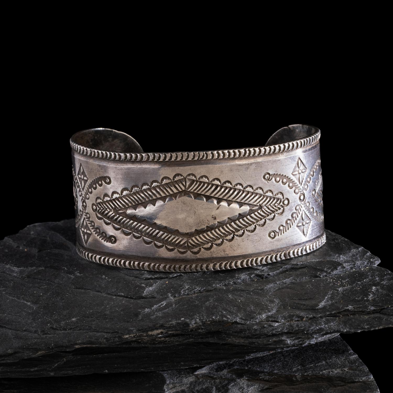 Navajo Stamped Ingot Cuff Bracelet