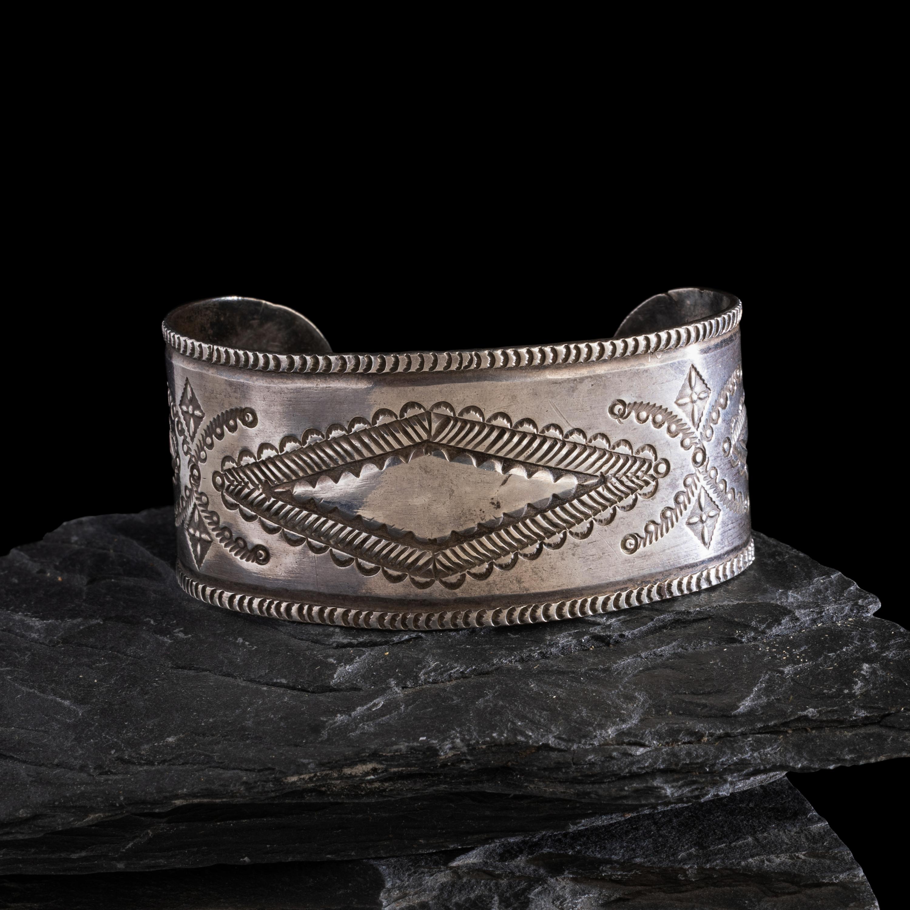 Navajo Stamped Ingot Cuff Bracelet
