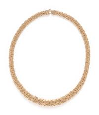 YELLOW GOLD BYZANTINE LINK NECKLACE