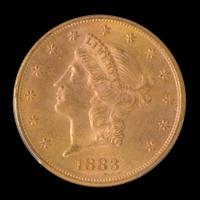 A United States 1883-S Liberty Head $20 Gold Coin