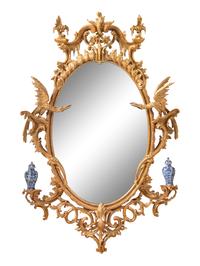 A Pair of George II Giltwood Mirrors