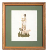Five Victorian Mixed Media Dressed Pictures