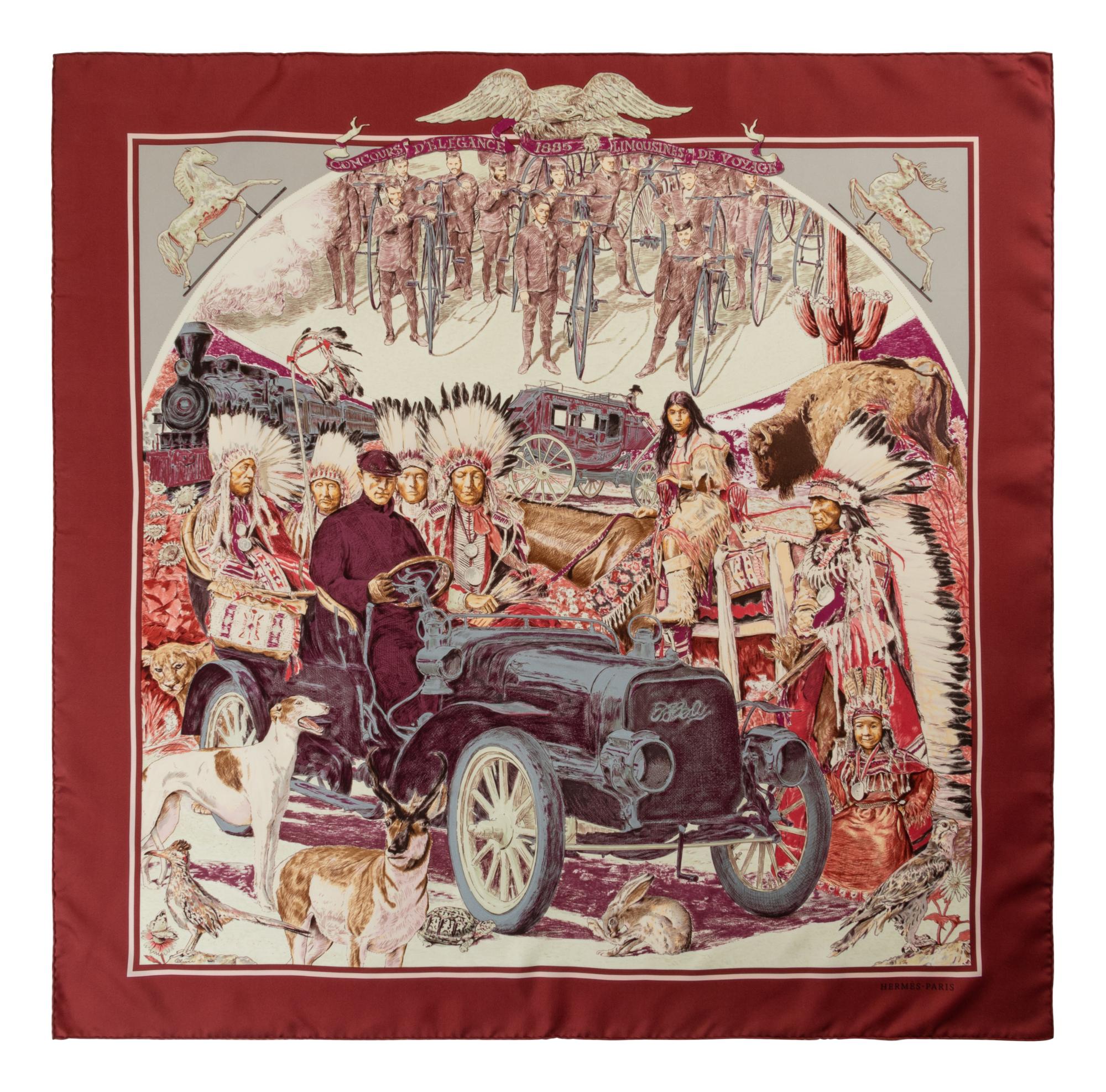 Hermès Kermit Oliver 90cm Silk Scarf