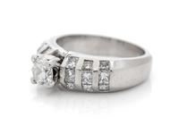 PLATINUM AND DIAMOND RING