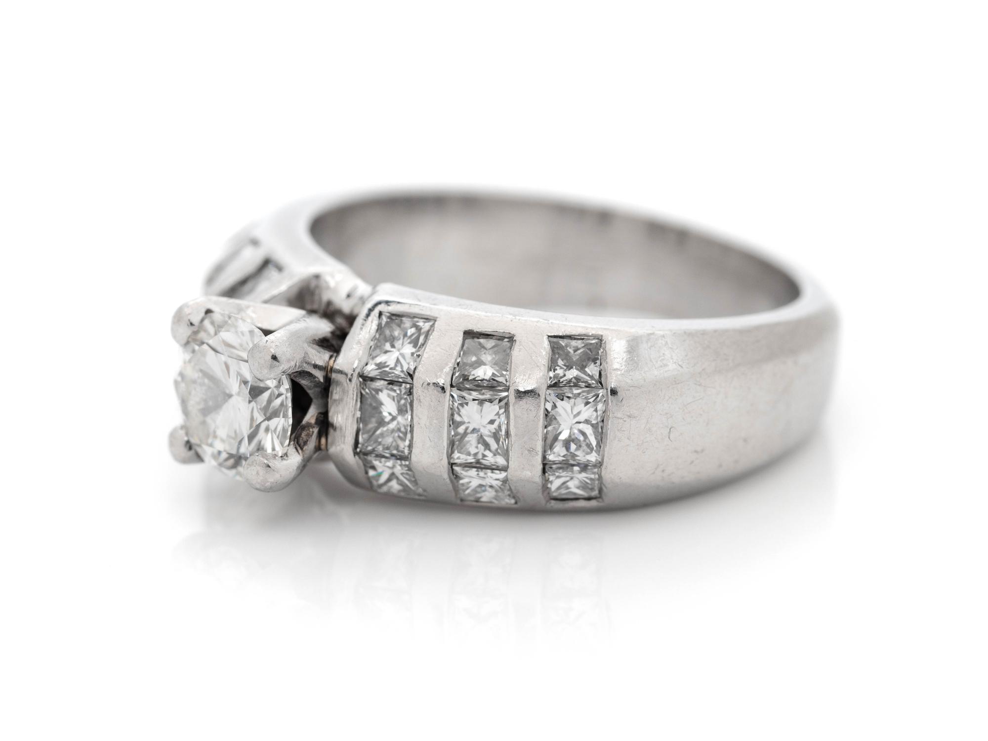 PLATINUM AND DIAMOND RING
