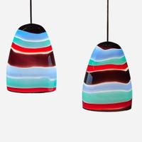 Massimo Vignelli (Italian, 1931-2014) Pair of Pendant Lamps, Venini, Italy, circa 1960s