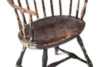 Three Paint Decorated Windsor Chairs