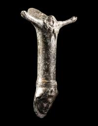 A Roman Bronze Patera Handle