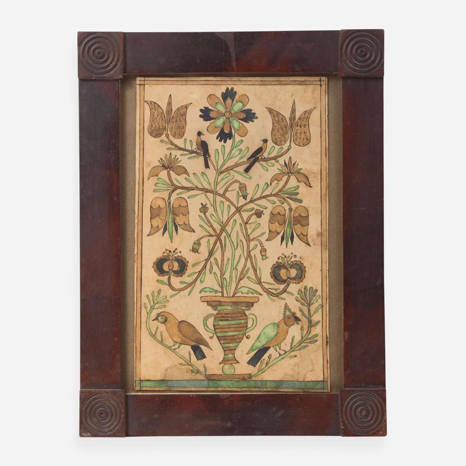 A Fraktur drawing Southeastern, Pennsylvania, circa 1840