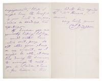 Carroll, Lewis (Charles Lutwidge Dodgson). Autograph Letter, signed