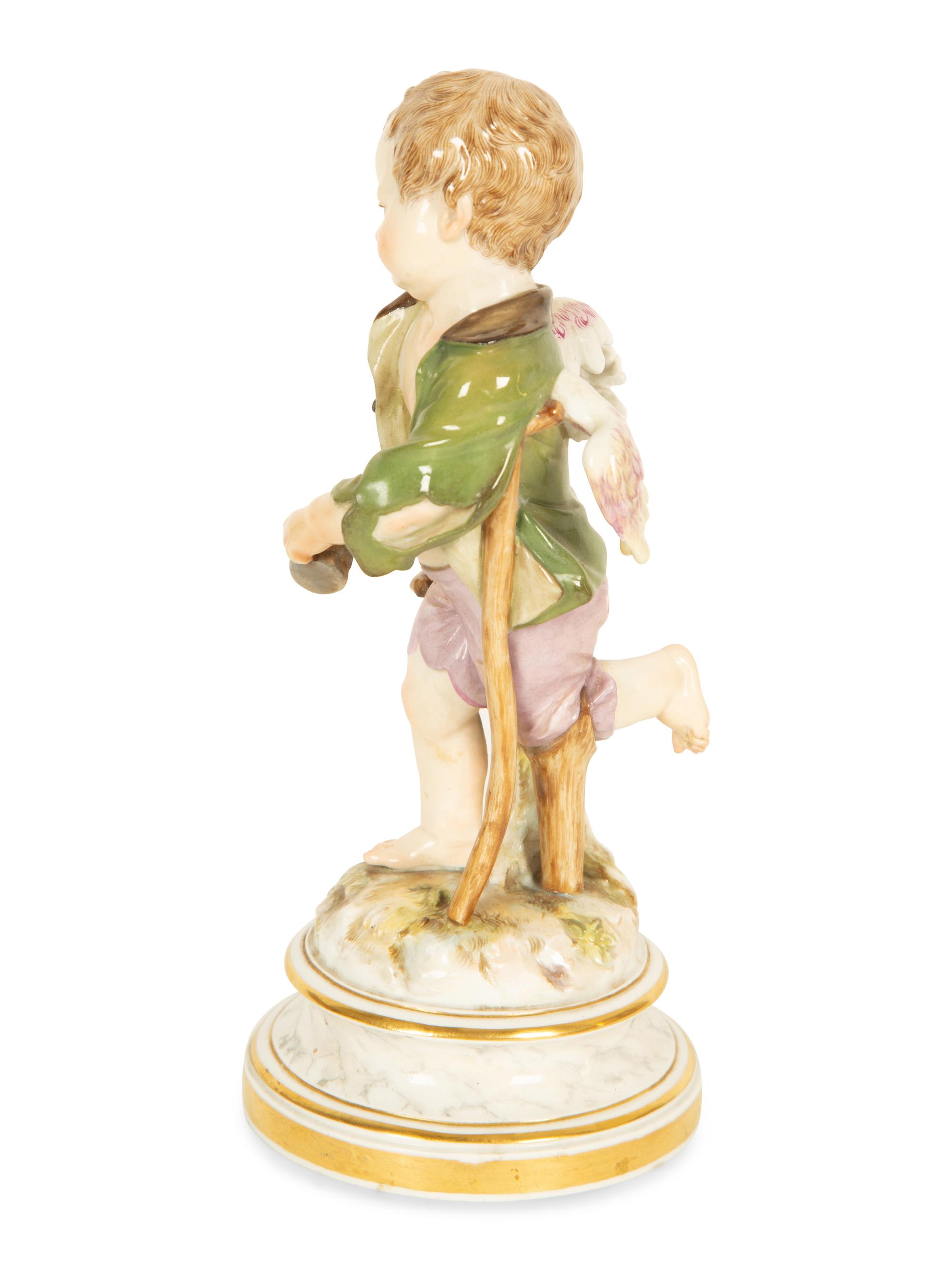 A Meissen Porcelain Figure of Cupid Depicted as a Beggar — 19TH CENTURY