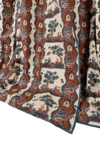 A Set of Four Chintz Drapery Panels