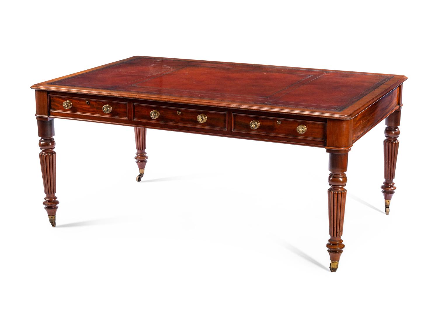 A William IV Mahogany Partners Desk
