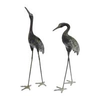A Pair of Japanese Mixed-Metal Models of Cranes