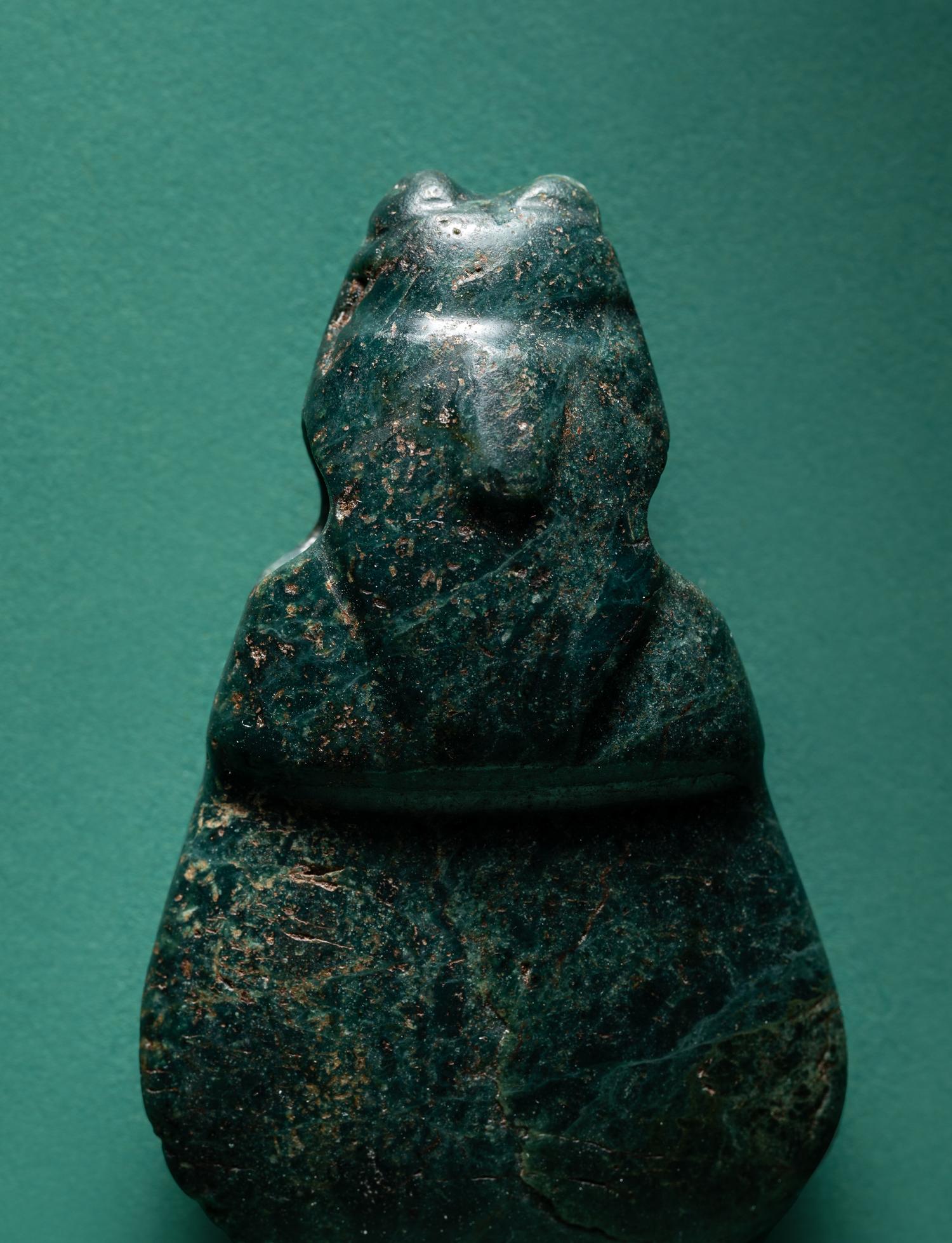 A Costa Rican Jade Axe-God Pendent