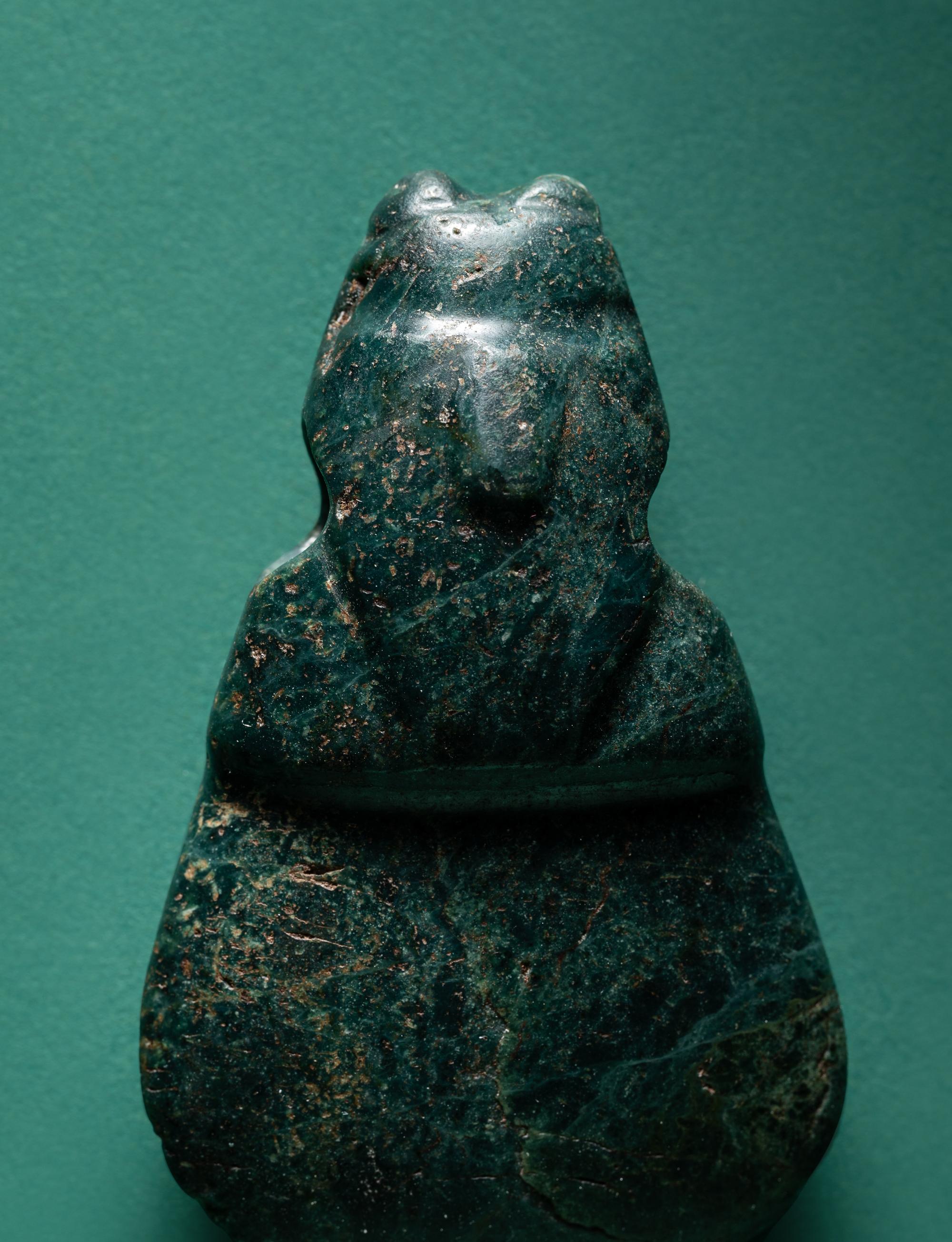 A Costa Rican Jade Axe-God Pendent