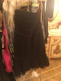 Oscar de la Renta Black Strapless Dress, 2000s Size label: 10