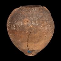 An Etruscan Terracotta Impressed Storage Vessel