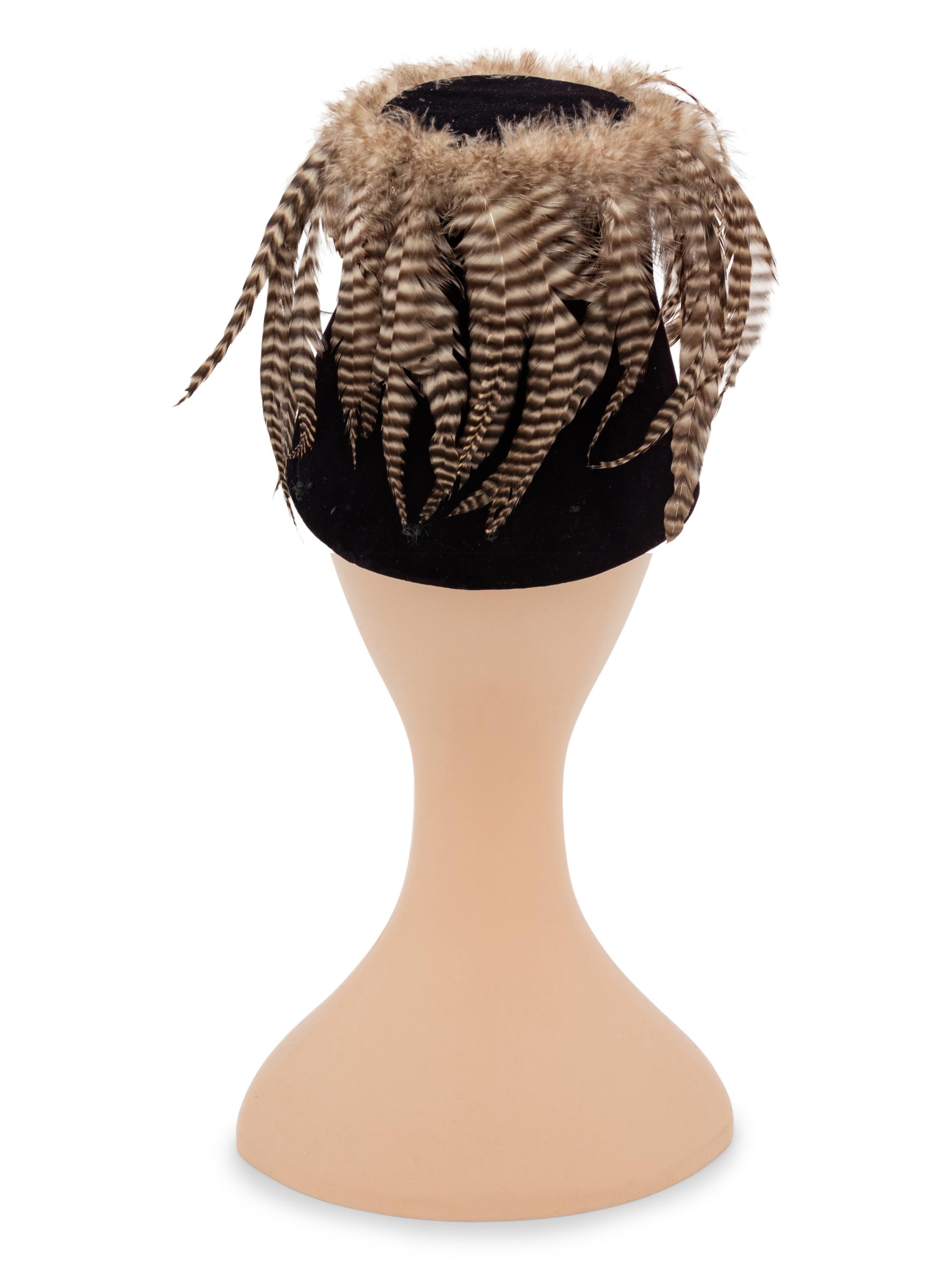 William J. Feathered Velvet Hat
