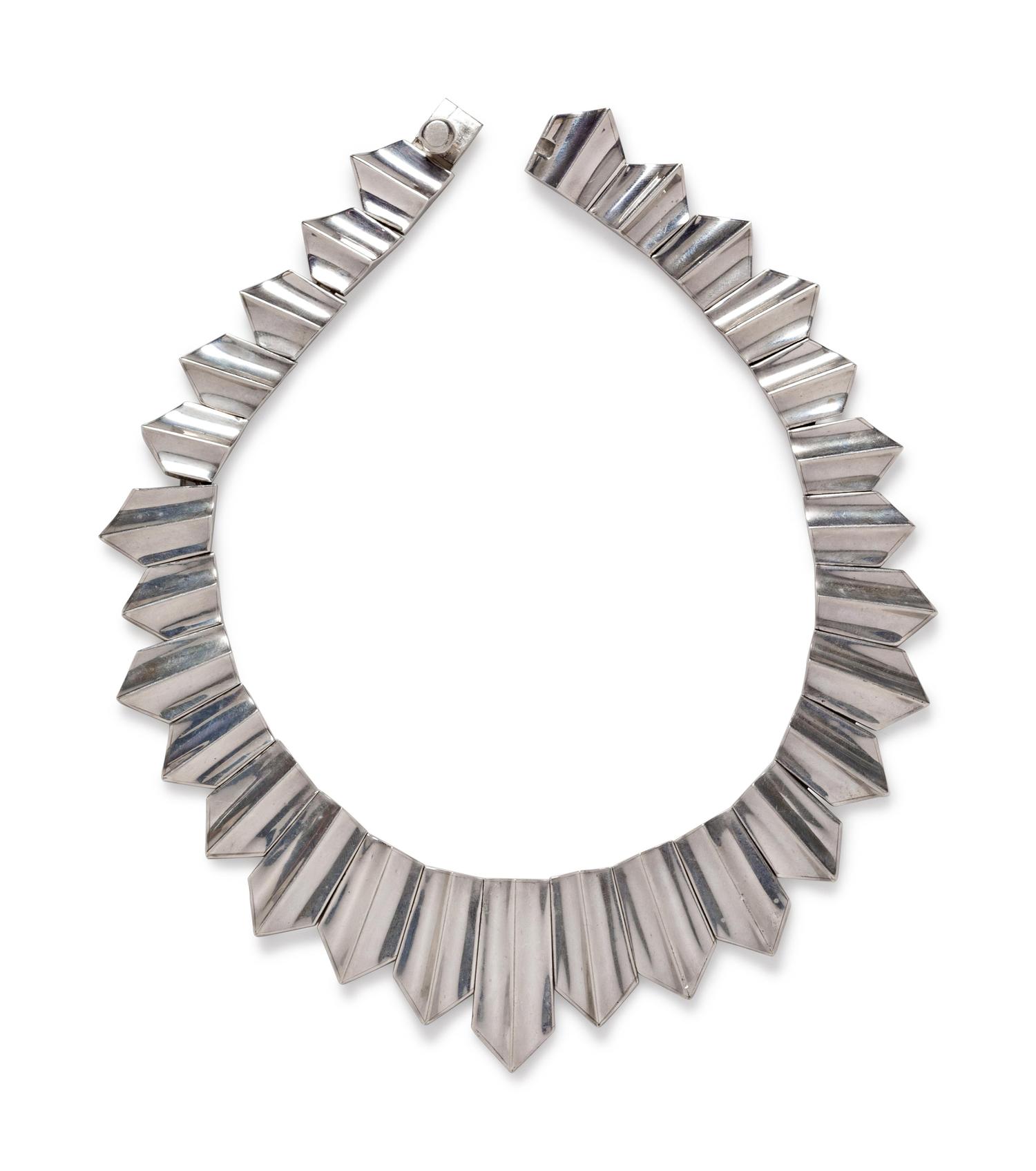 A Sterling Silver Collar Necklace, Antonio Pineda,