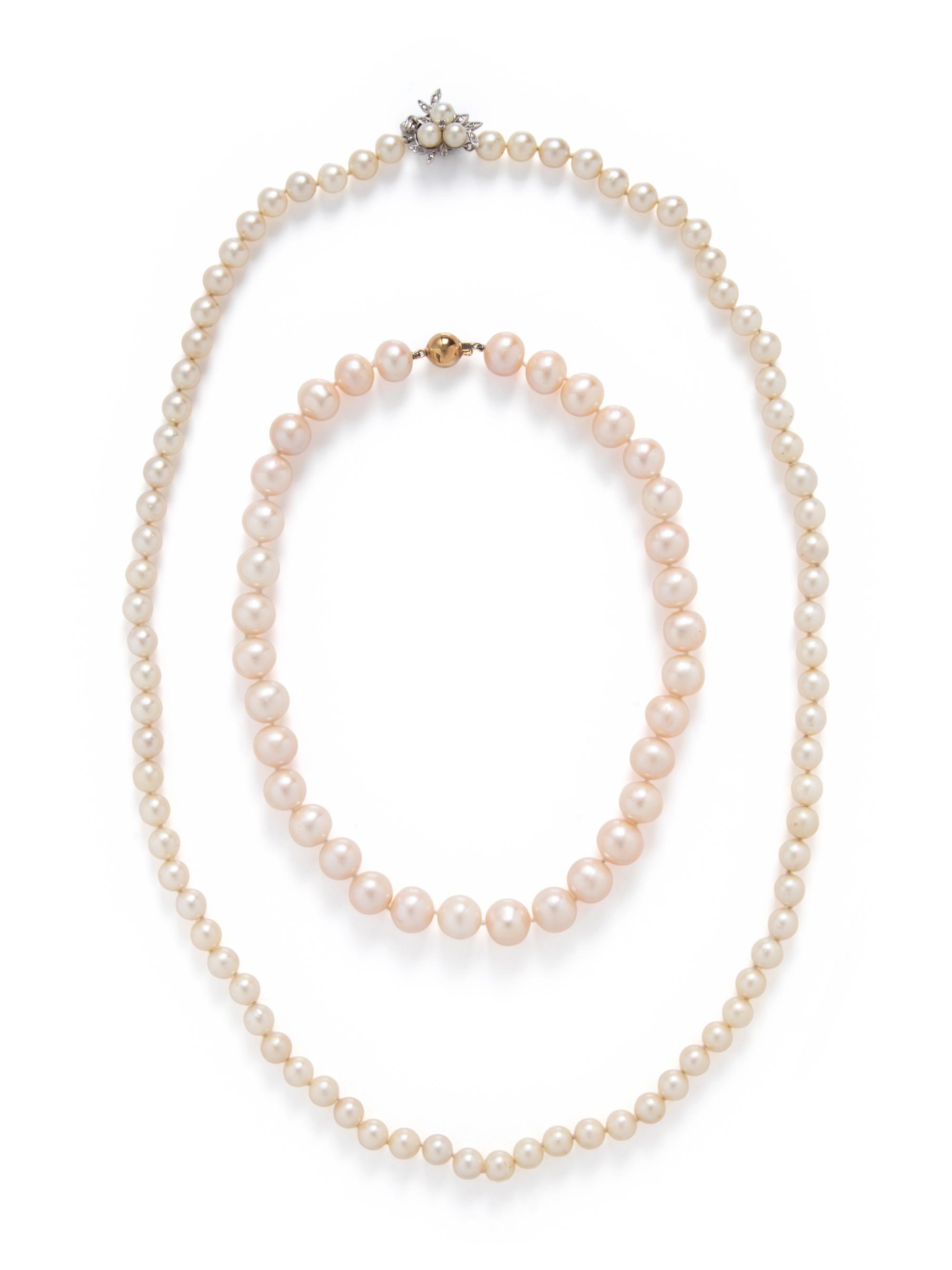 COLLECTION OF CULTURED PEARL NECKLACES