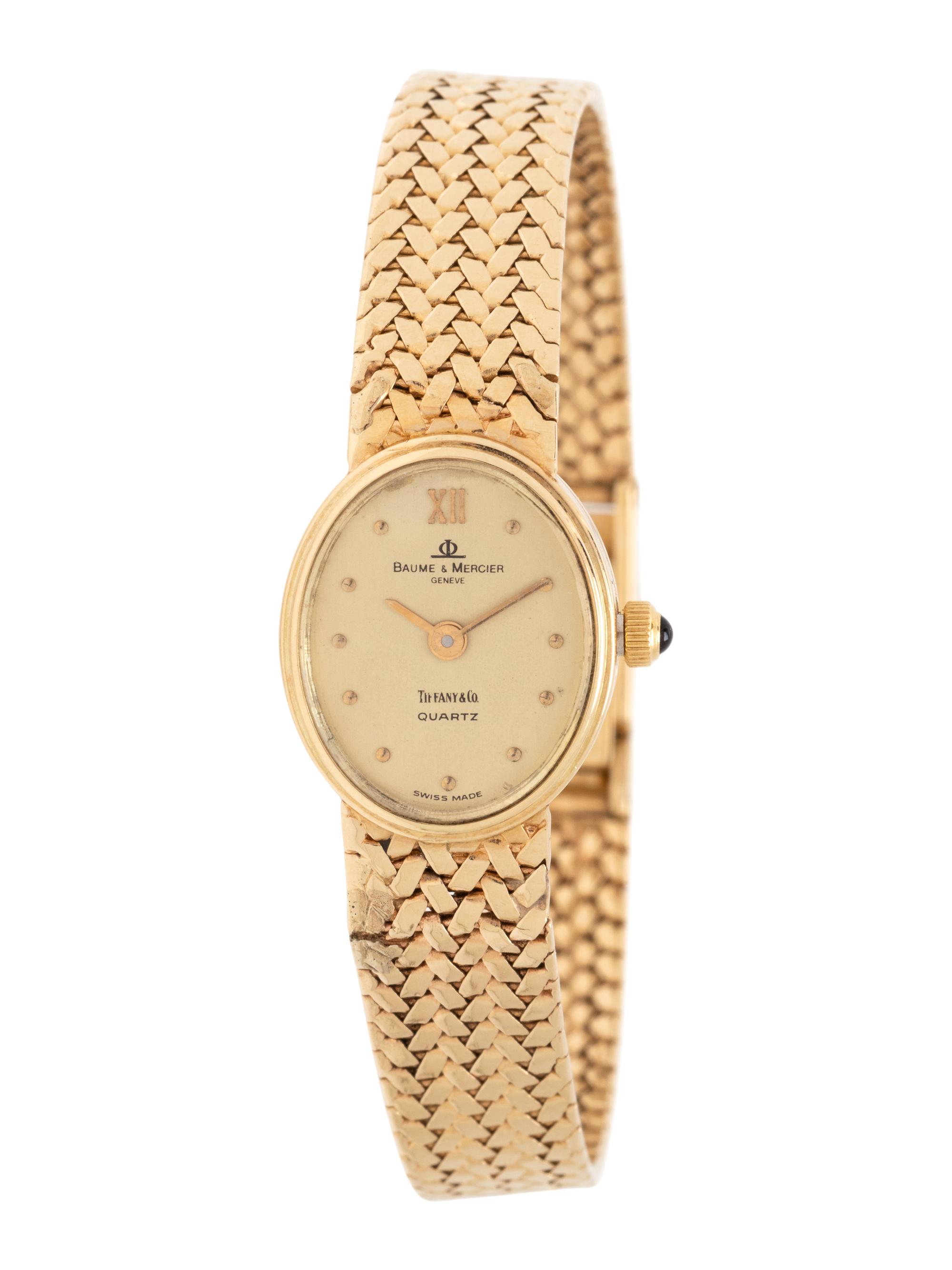 BAUME & MERCIER, TIFFANY & CO., 14K YELLOW GOLD WRISTWATCH