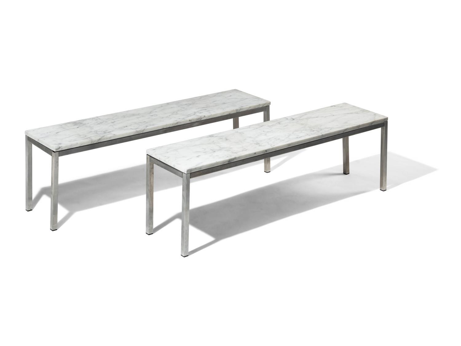 Pair of Marble Coffee Tables