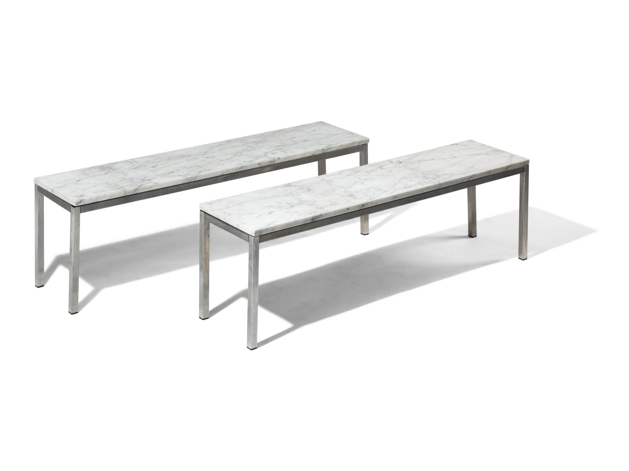Pair of Marble Coffee Tables