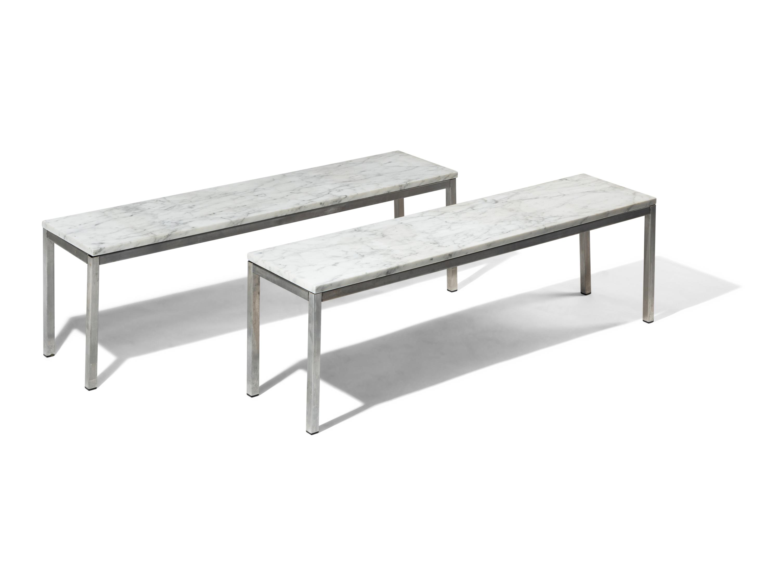 Pair of Marble Coffee Tables