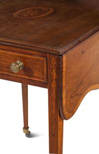 A Regency Mahogany and Marquetry Pembroke Table