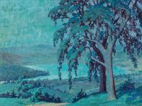 Frank Reed Whiteside, (American, 1866-1929), Landscape, 1921
