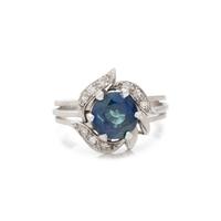 SAPPHIRE AND DIAMOND RING