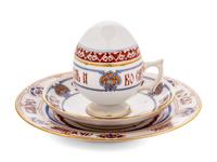 A Group of Three Kornilov Bros. Porcelain Articles