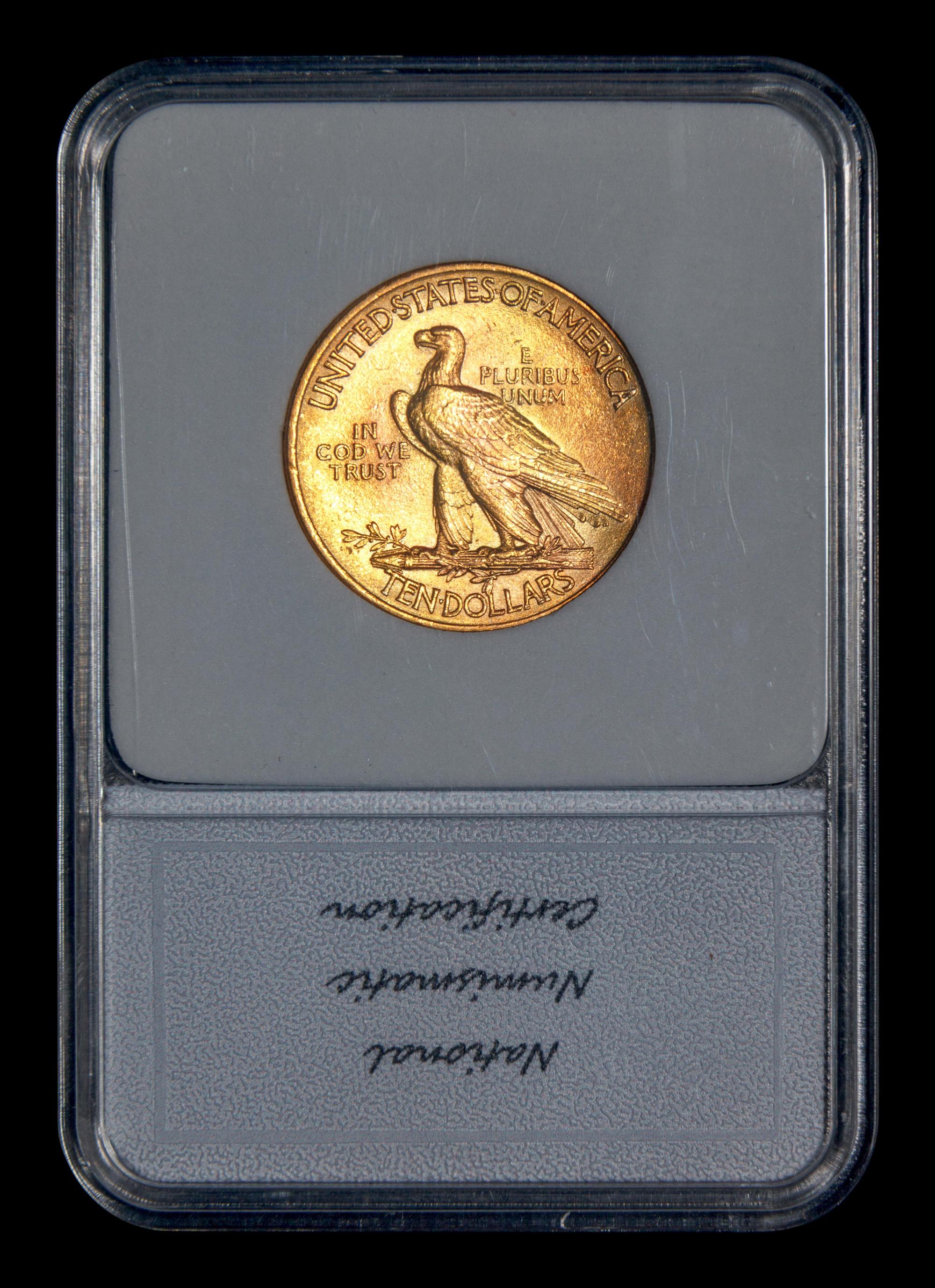 A 1913 Indian Head $10 Gold Coin