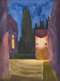 Charles Burchfield (American, 1893-1967) - Alley Light