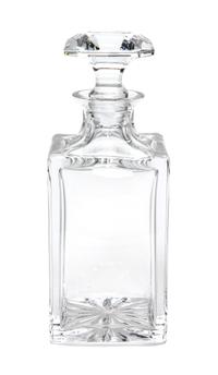 An Atlantis Cut Glass Decanter Height 10 inches.
