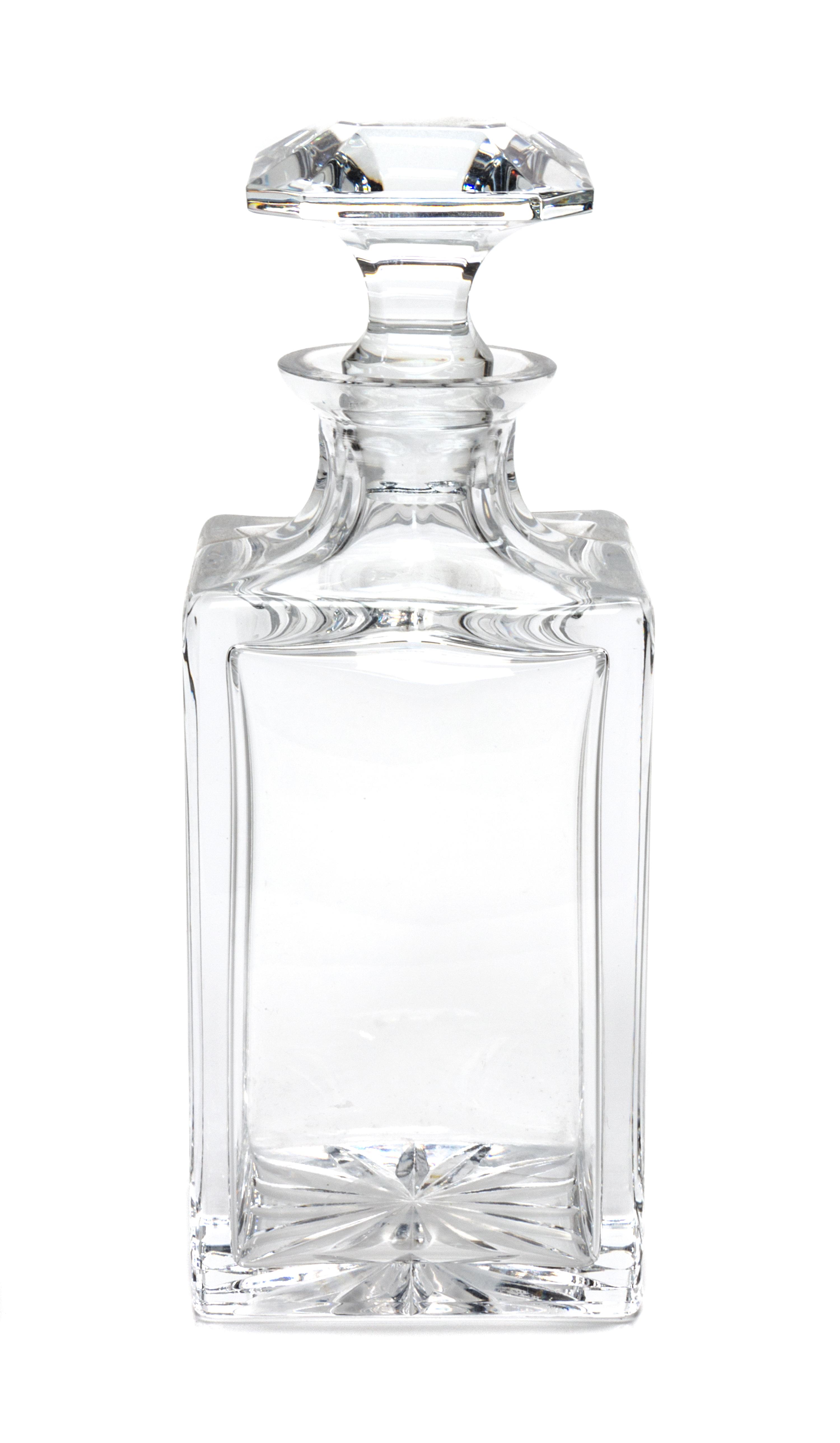 An Atlantis Cut Glass Decanter Height 10 inches.