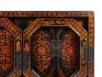 A Pair of Chinese Black and Gilt Lacquer Diminutive Apothecary Cabinets — 20TH CENTURY