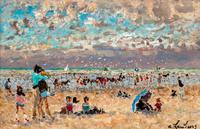 Sur la Plage à Marée Basse, Trouville